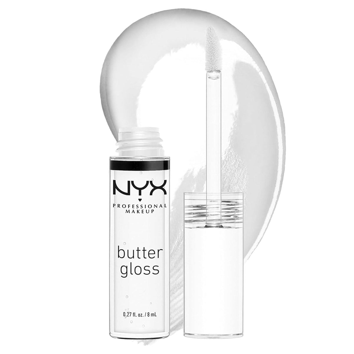 NYX PROFESSIONAL MAKEUP Butter Gloss, Non-Sticky Lip Gloss - Sugar Glass (Clear),