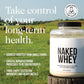 Naked Nutrition Naked WHEY 5LB 100% Grass Fed Unflavored Whey Protein Powder - Only 1 Ingredient, Undenatured - No GMO, Soy Or Gluten - No Preservatives - Promote Muscle Growth And Recovery - 76 Servings