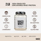 Naked Nutrition Naked Whey 2LB 100% Grass Fed Whey Protein Powder - Only 1 Ingredient, Unflavored Whey Protein, Undenatured, Gluten Free, Soy Free, No GMOs, No Preservatives