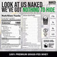 Naked Nutrition Naked Whey Chocolate Protein Powder - Only 3 Ingredients - Grass Fed Whey Protein Powder, Organic Chocolate And Organic Coconut Sugar, No GMO, No Soy, And Gluten Free - 24 Servings