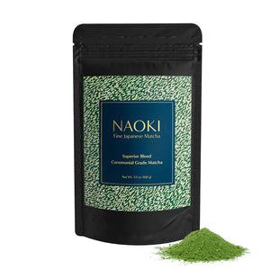 Naoki Matcha Naoki Matcha Superior Ceremonial Blend Authentic Japanese First Harvest Ceremonial Grade Matcha Green Tea Powder From Uji, Kyoto (100g / 3.5oz)