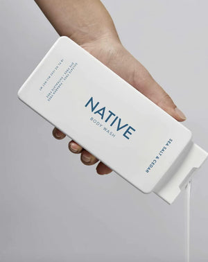 Native Native Body Wash Contains Naturally Derived Ingredients | For Women And Men, Sulfate, Paraben, And Dye Free Leaving Skin Soft And Hydrating | Sea Salt And Cedar 18 Oz - 2 Pk
