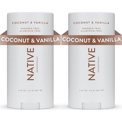 Native Deodorant Contains Naturally Derived Ingredients, 72 Hour Odor Control | Deodorant For Women And Men, Aluminum Free With Baking Soda, Coconut Oil And Shea Butter | Coconut And Vanilla, 2-Pack,