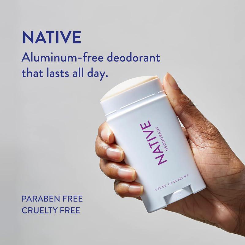 Native Deodorant Contains Naturally Derived Ingredients, 72 Hour Odor Control | Deodorant For Women And Men, Aluminum Free With Baking Soda, Coconut Oil And Shea Butter | Lavender And Rose,
