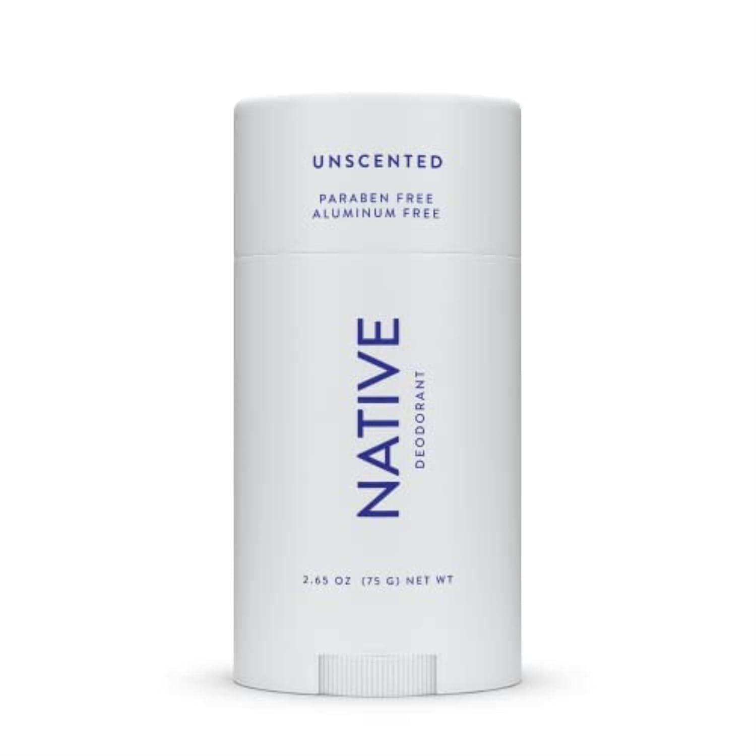 Native Deodorant Contains Naturally Derived Ingredients, 72 Hour Odor Control | Deodorant For Women And Men, Aluminum Free With Baking Soda, Coconut Oil And Shea Butter | Unscented,