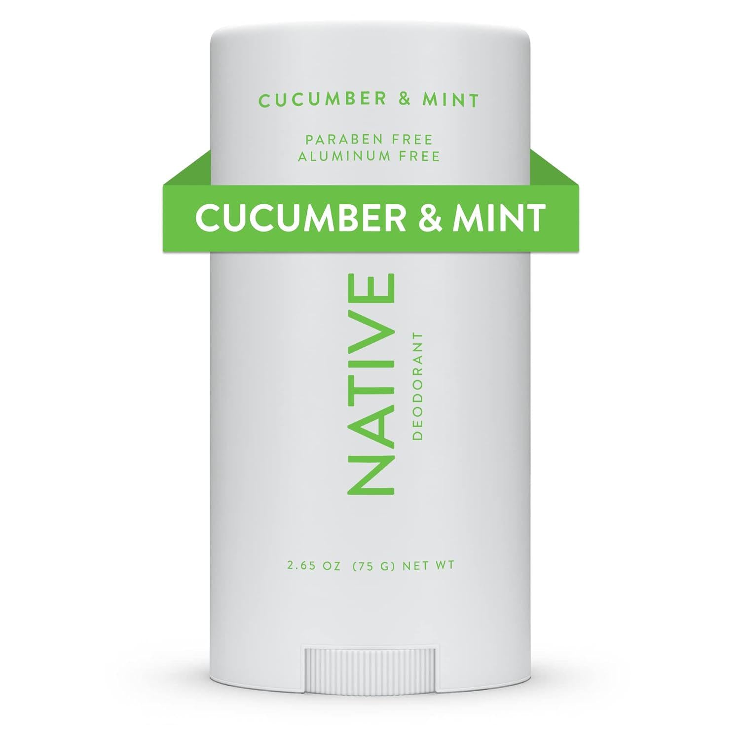Native Deodorant Contains Naturally Derived Ingredients, 72 Hour Odor Control | Deodorant For Women And Men, Aluminum Free With Baking Soda, Coconut Oil And Shea Butter | Cucumber And Mint,