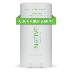 Native Deodorant Contains Naturally Derived Ingredients, 72 Hour Odor Control | Deodorant For Women And Men, Aluminum Free With Baking Soda, Coconut Oil And Shea Butter | Cucumber And Mint,