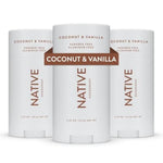 Native Deodorant Contains Naturally Derived Ingredients, 72 Hour Odor Control | Deodorant For Women And Men, Aluminum Free With Baking Soda, Coconut Oil And Shea Butter | Coconut And Vanilla, 3-Pack,