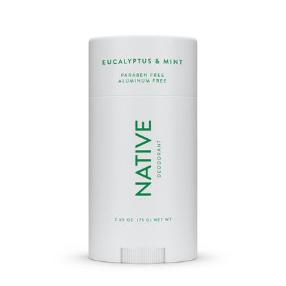 Native Native Deodorant | Natural Deodorant For Men, Aluminum Free With Baking Soda, Coconut Oil And Shea Butter | Eucalyptus And Mint
