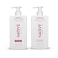 Native Native Vanilla And Cactus Flower Shampoo And Conditioner Contain Naturally Derived Ingredients |All Hair Type Color And Treated, Fine To Dry Damaged, Sulfate And Dye Free - 2-Pack