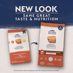 Natural Balance LID Dry Dog Food, Salmon & Sweet Potato Recipe, 24?lb Bag, Grain?Free Formula for Adult Dogs