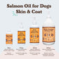 Natural Dog Company Salmon Oil, Omega 3 Fish Oil for Dogs, Skin & Coat Supplement, 32 oz