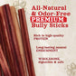 Natural Farm Bully Sticks, 25 Pack (1.3 lb), 6 Inch, 100% Beef, Odor-Free, Long-Lasting Chews for Small & Large Dogs
