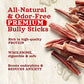 Natural Farm Bully Sticks 4 Inch 10 Pack Odor Free Beef Chews for Small Medium Dogs Grain Free