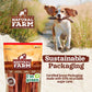 Natural Farm Bully Sticks, 25 Pack (1.3 lb), 6 Inch, 100% Beef, Odor-Free, Long-Lasting Chews for Small & Large Dogs