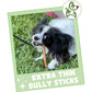 Nature Gnaws Extra Thin Bully Sticks for Small Dogs, 5–6", 10 Ct, Natural Chews for Puppies & Light Chewers