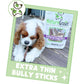 Nature Gnaws Extra Thin Bully Sticks for Small Dogs, 5–6", 10 Ct, Natural Chews for Puppies & Light Chewers