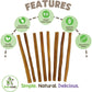 Nature Gnaws Extra Thin Bully Sticks for Small Dogs, 5–6", 10 Ct, Natural Chews for Puppies & Light Chewers