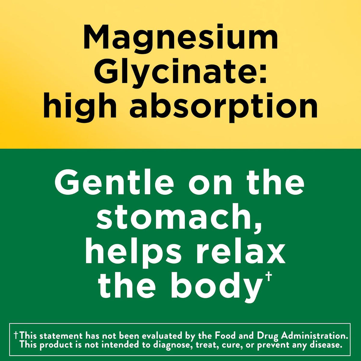 Nature Made High Absorption Magnesium Glycinate, 200mg, Capsules, 180 Count, Supports Muscle Relaxation, Heart, Nerve & Bone Health