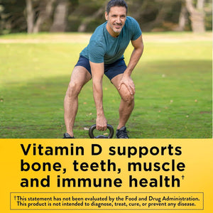 Nature Made Vitamin D3 & K2, 5000 IU, 125mcg Vitamin D Dietary Supplement for Bone, Teeth, Muscle & Immune Health, 30 Softgels, 30-Day Supply