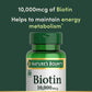 Nature’s Bounty Biotin, Supports Healthy Hair, Skin & Nails, 10,000 mcg, Rapid Release Softgels, 120 Count