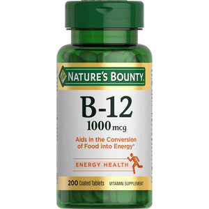 Nature's Bounty Nature's Bounty Vitamin B12, Supports Energy Metabolism, Tablets, 1000mcg, 200 Ct