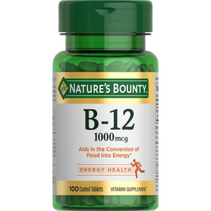Nature’s Bounty Vitamin B12, 1000mcg, 100 Count