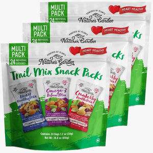 Nature's Garden Healthy Trail Mix Snack Pack, 288 oz, 3-Pack, Nutritious & Delicious Snack for On-the-Go