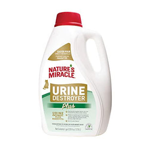 Nature's Miracle Urine Destroyer Plus for Cats 1 Gal Enzymatic Cleaner for Severe Urine Stains and Sticky Yellow Residue