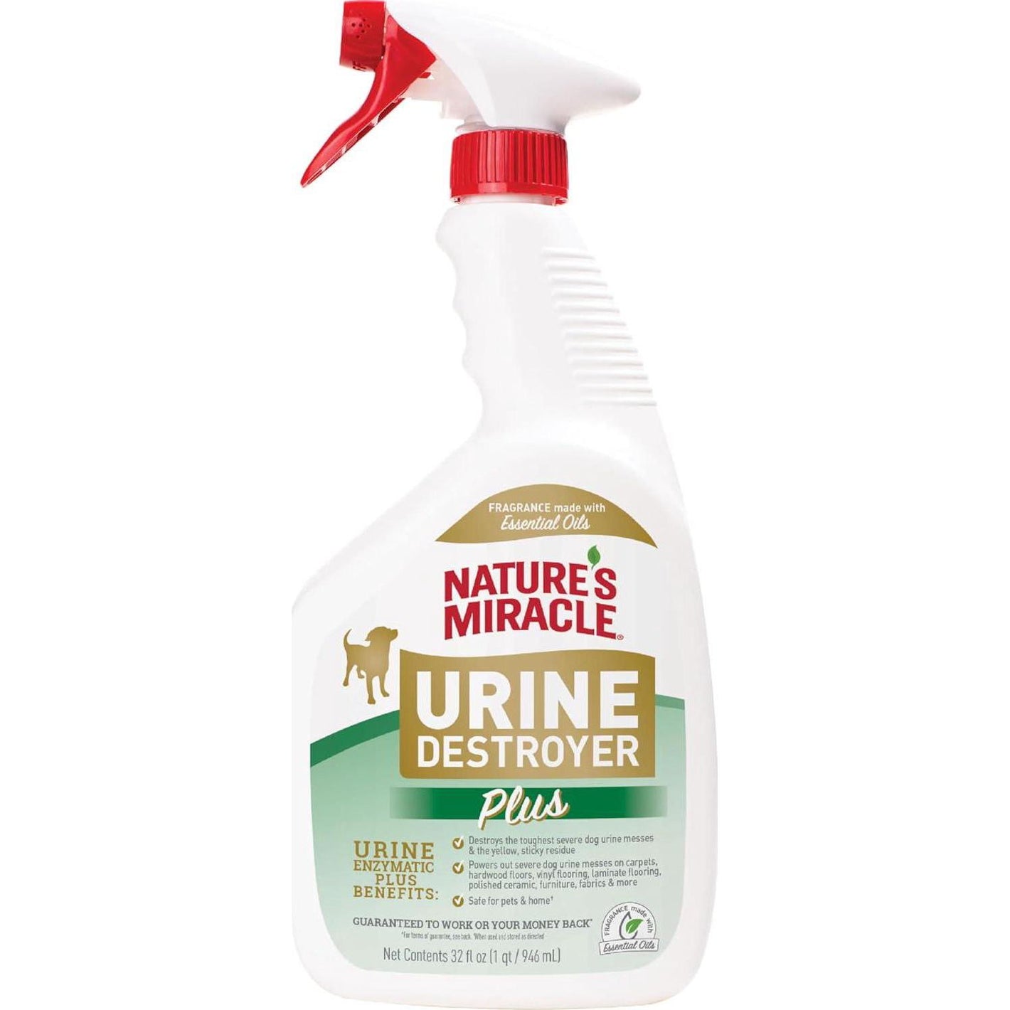 Nature's Miracle Urine Destroyer Plus Dog Stain & Odor Enzymatic Cleaner 32 oz