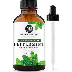 Naturobliss Peppermint Essential Oil, 100% Pure & Natural, Therapeutic Grade, 4oz for Aromatherapy & Relaxation