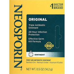 Neosporin Original Antibiotic Ointment, 24-Hour Infection Prevention for Minor Wounds, 5oz