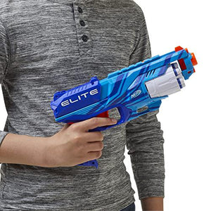 Nerf Elite Disruptor Blaster Reflex Slam Fire Blue Foam Dart Gun Amazon Exclusive