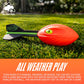 NERF Vortex Aero Howler Foam Ball Classic Long Distance Tail Whistling Football for Indoor Outdoor Fun