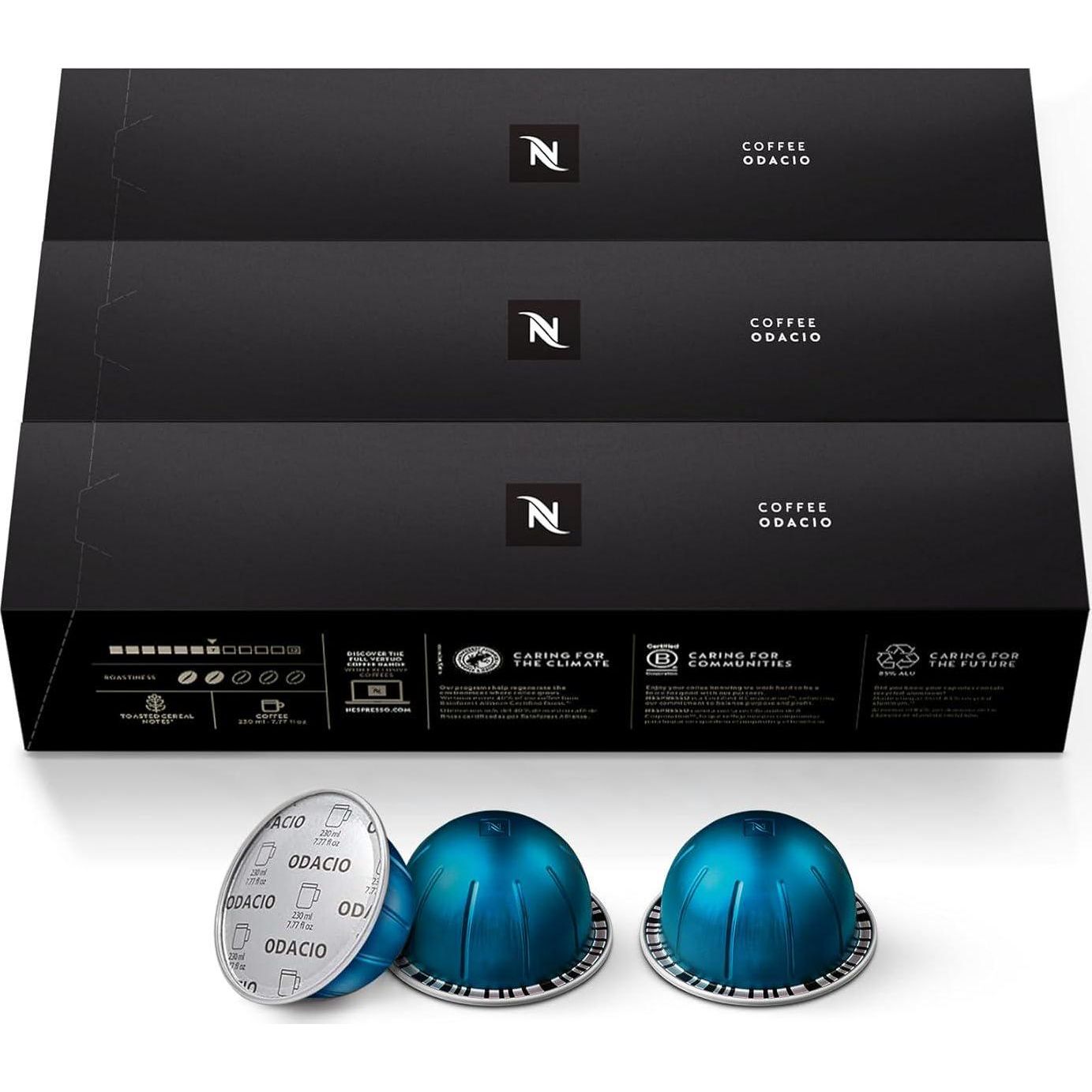 Nespresso Nespresso Capsules Vertuo, Odacio, Medium Roast Coffee, 30-Count Coffee Pods, Brews 7.8oz.