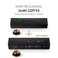 Nespresso Nespresso Capsules Vertuo, Double Espresso Chiaro, Medium Roast Espresso Coffee, 30-Count Coffee Pods, Brews 2.7oz.