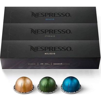 Nespresso Vertuo Variety Pack Coffee Capsules, Medium & Dark Roast, 30 Coffee Pods, Compatible with Vertuo Coffee Makers