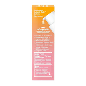 Neutrogena Invisible Daily Defense SPF 60 Daily Hydration Face Serum Sunscreen 50ml