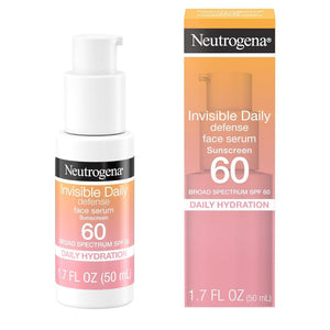 Neutrogena Invisible Daily Defense SPF 60 Daily Hydration Face Serum Sunscreen 50ml