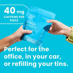 NeuroGum NeuroGum Energy Caffeine Gum (90 Pieces) - Sugar Free With L-theanine + Natural Caffeine + Vitamin B12 And B6 - Nootropic Energy And Focus Supplement For Women And Men - Keto And Vegan, Peppermint Flavor