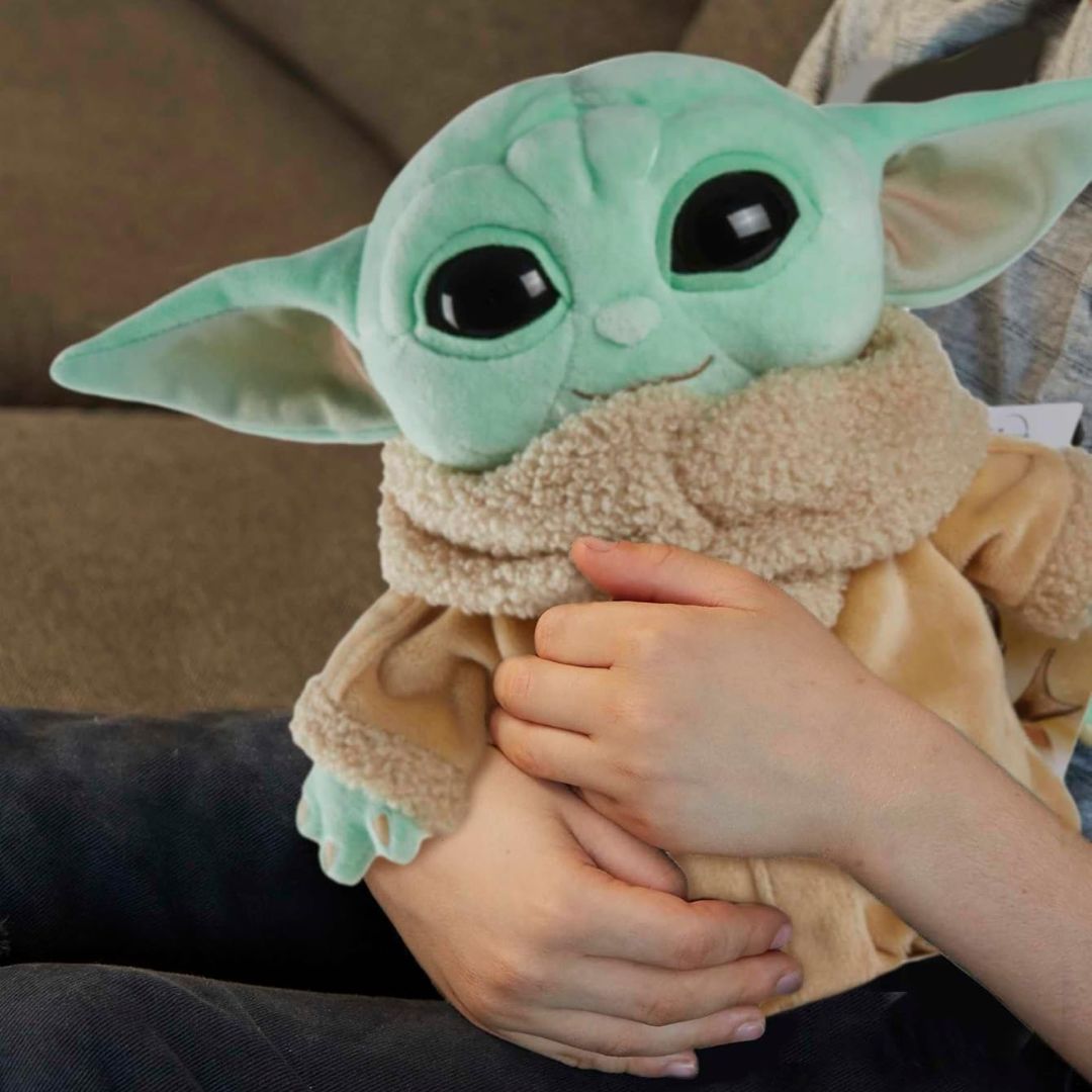 Mattel Star Wars The Mandalorian Baby Yoda 8-Inch Plushie Toy,887961940732