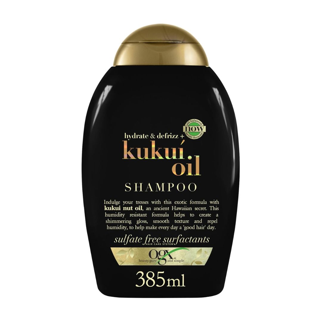 OGX Hydrate & Defrizz Kukui Oil Shampoo & Conditioner 385ml,022796974211
