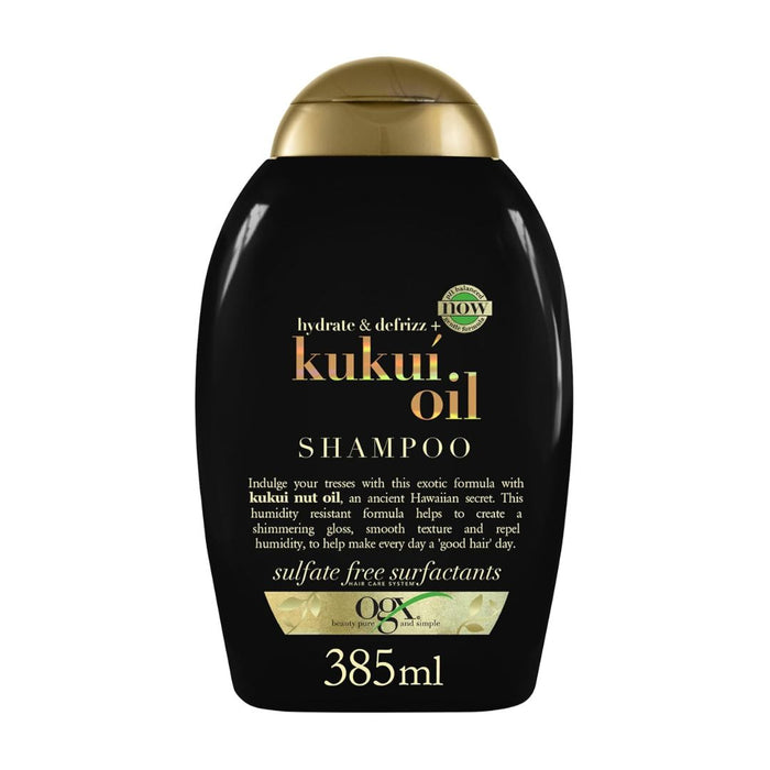 OGX Hydrate & Defrizz Kukui Oil Shampoo & Conditioner 385ml,022796974211