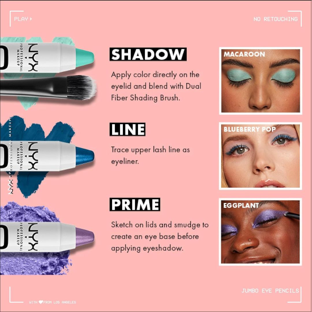 NYX Professional Makeup Jumbo Milk White Eye Pencil 5g,800897115029