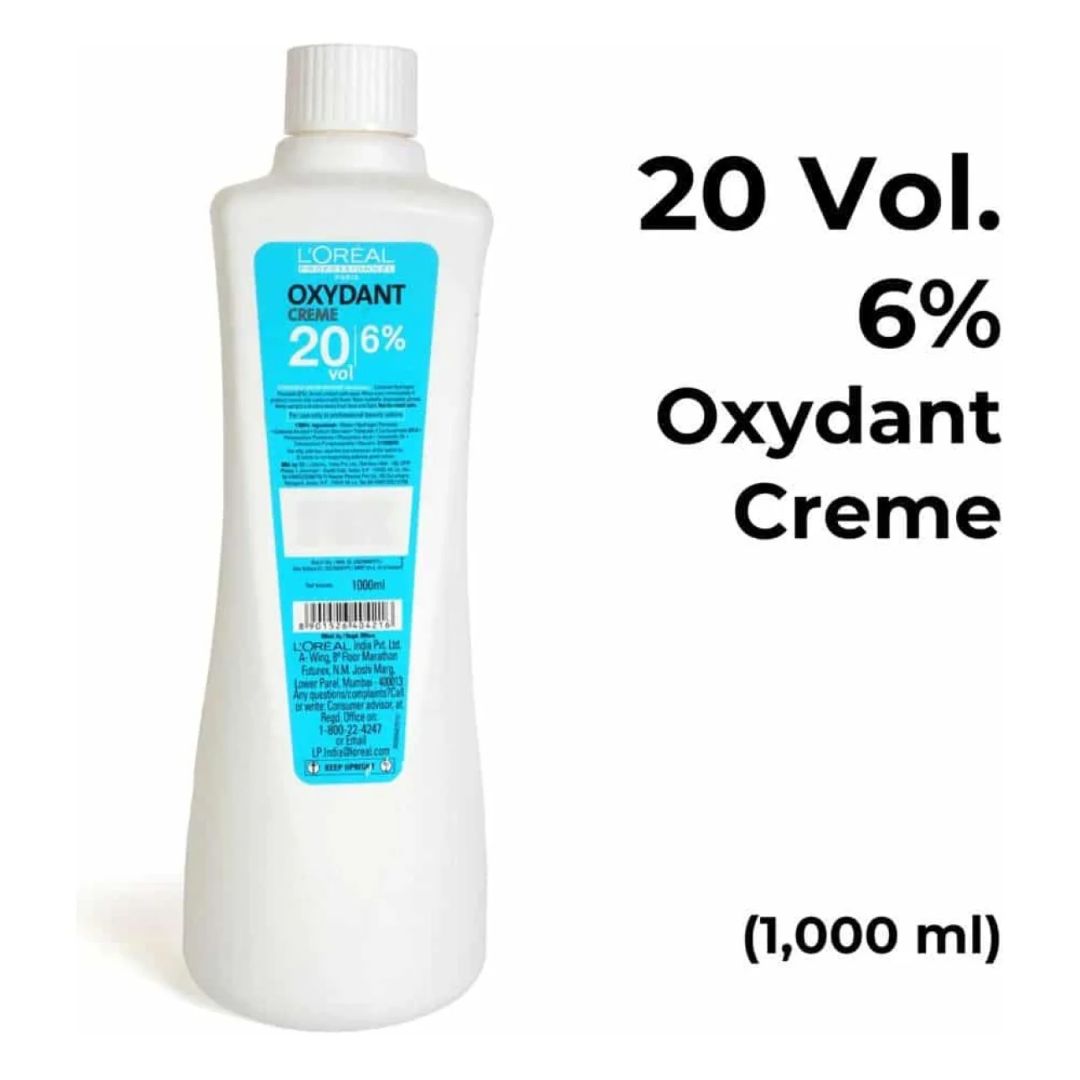 L'Oreal Paris Professionnel Oxydant Creme 20 Volume 6% Hair Color Developer 1000ml,8901526404216