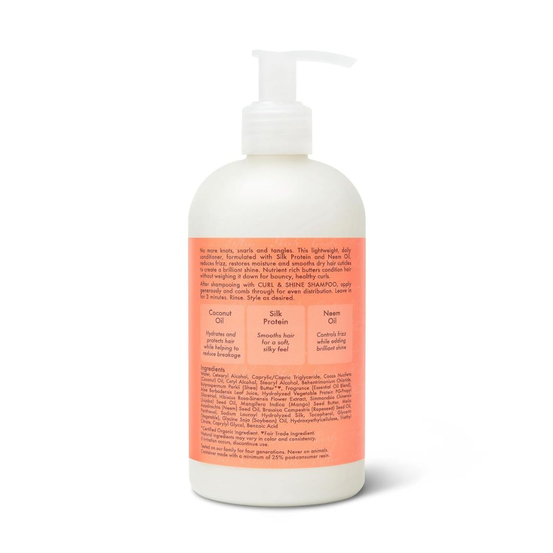 Shea Moisture Coconut & Hibiscus Curl & Shine Conditioner For Thick & Curly Hair 384ml,764302290629
