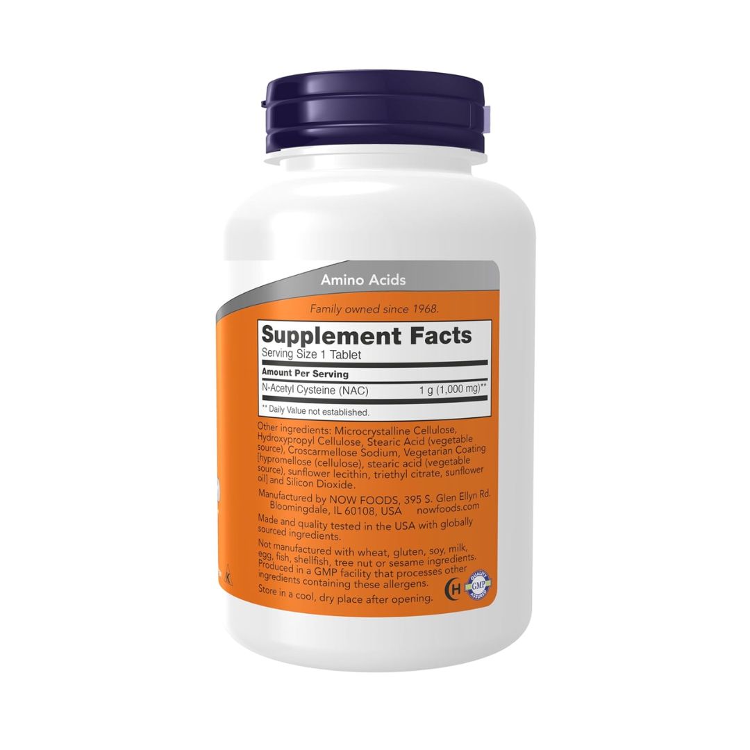 Now Foods NAC 1000mg 120 Veg Tablets,733739001856