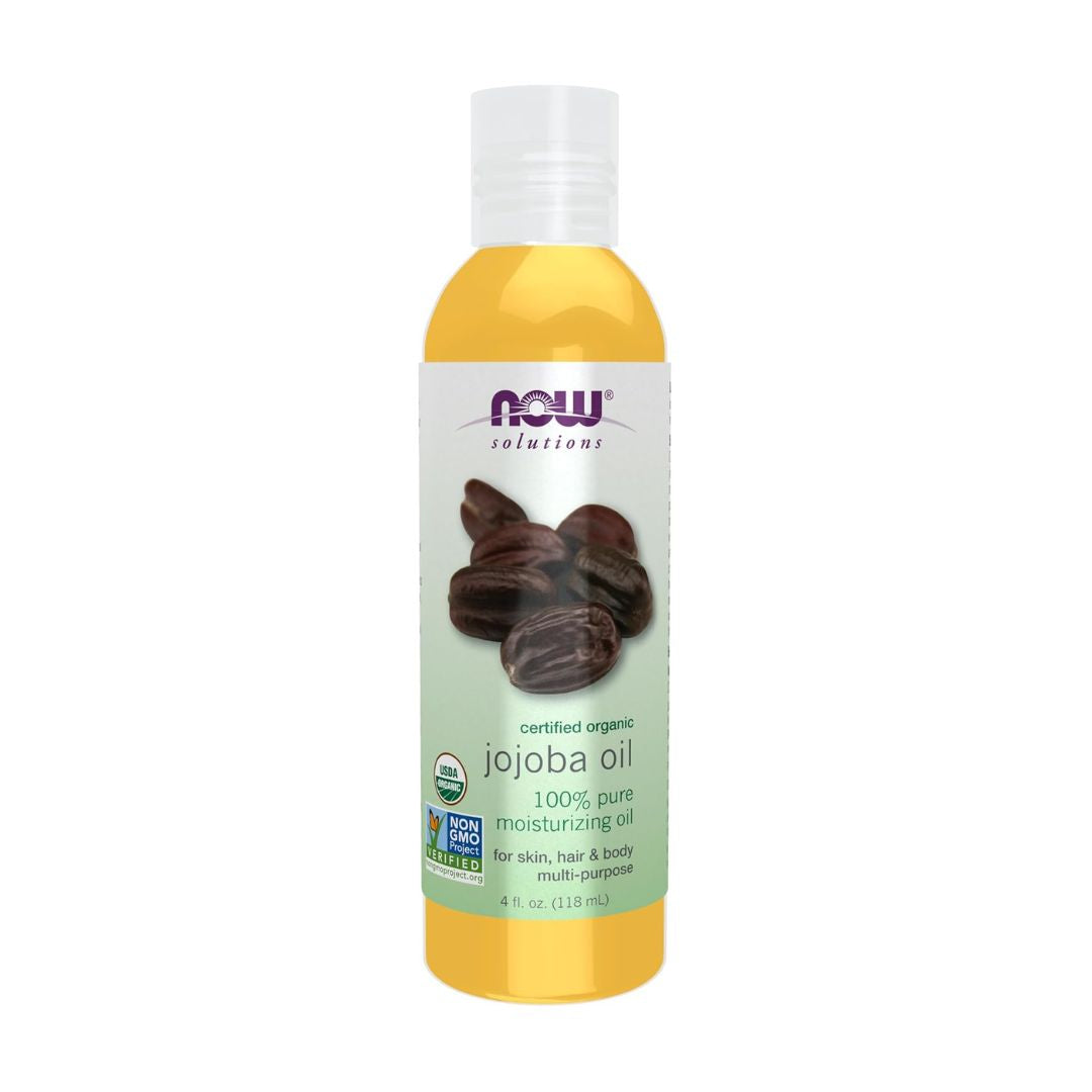 Now Foods Solutions Jojoba Pure Moisturizing Oil For Skin, Hair & Body 118ml,733739077134