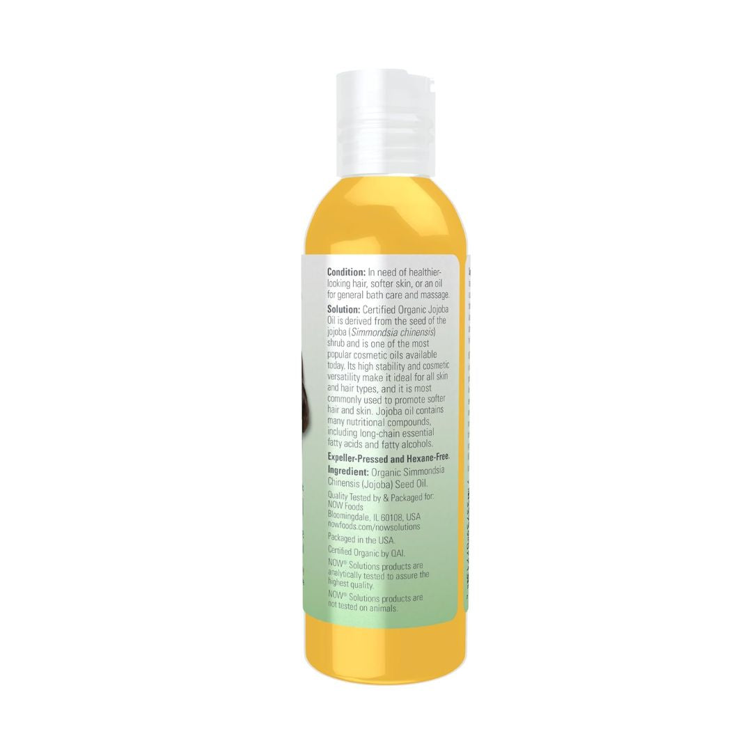 Now Foods Solutions Jojoba Pure Moisturizing Oil For Skin, Hair & Body 118ml,733739077134