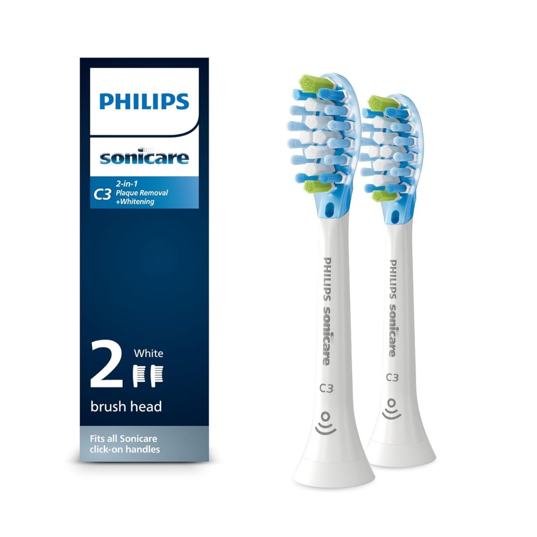 Philips Sonicare C3 White Brush Head (Pack Of 2),075020064868